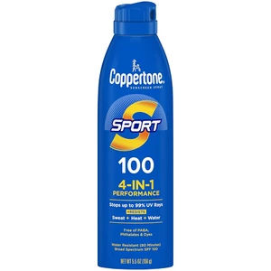SPORT Sunscreen Spray SPF 100, Water Resistant, Continuous Spray Sunscreen, Broa - Picture 1 of 11
