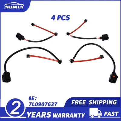 4PCS 7L0907637C Brake Pad Wear Sensor Front & Rear SET for Audi Q7 VW Touareg - Image 1 of 4