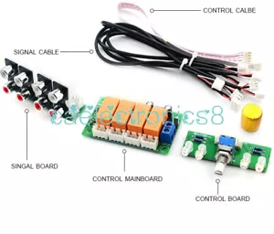 NEW Amplifier Relay 4 Way Audio Input Signal Selector Board Rotary Switching - Picture 1 of 4