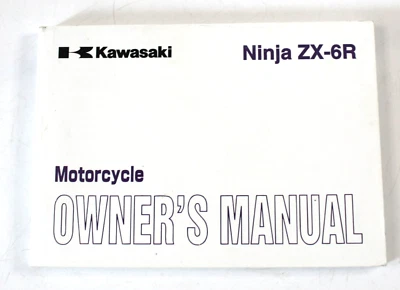 Genuine 2006 Kawasaki Ninja ZX-6R English Owners Manual 999861359 - Image 1 of 4