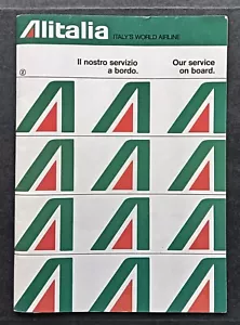 ALITALIA WELCOME ON BOARD LIKE AN INFLIGHT MAGAZINE 36 PAGES 1973 - Picture 1 of 5