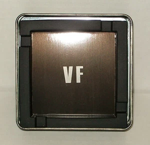 Silicone & Metal Ashtray Initials VF with Metal Tin-Unused 4" x 4" - Picture 1 of 1