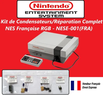 French Nintendo NES - Capacitor Kit / Complete Repair - NESE-001 (FRA) - Image 1 of 4