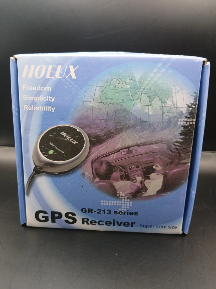 New Holux GR-213 GPS Receiver SiRF Star III Discontinued Collector’s Item - Image 1 of 4