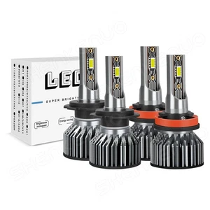 For Ford Fusion 2006-2016 White LED Headlight High&Low Beam Light Bulbs H7 H11 - Picture 1 of 13