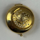 Vintage Estee Lauder Golden Jeweled Cancer Lucidity Powder Compact NIB