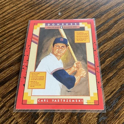 Tarjeta de error Leaf Donruss Carl Yastrzemski 588 1989 sin punto después de Inc (como nueva) Foto 1 de 4