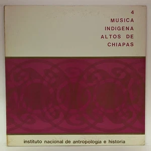 INAH 4 - MUSICA INDIGENA ALTOS DE CHIAPAS - 1975 MEXICAN LP ALBUM GATEFOLD - Picture 1 of 5