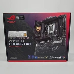 ASUS ROG Strix Z890-H Gaming WiFi Motherboard, LGA 1851, PCIe 5.0, ATX, DDR5 AI - Picture 1 of 8