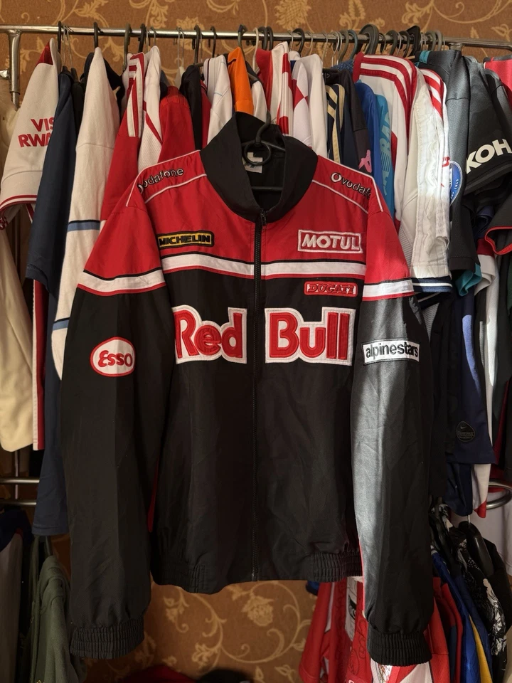 Vintage Red Bull Vodafone Ducati F1 Team Jacket Racing Red Size L Formula 1 - Image 1 of 4