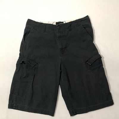 Vans Cargo Shorts Mens 30 Black Skull Embroidered Pockets Skater Skateboard - Image 1 of 4