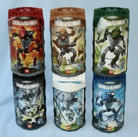 2005 Lego Bionicle HORDIKA (8736- 8741) Metru Nui Toa - Complete in Canisters