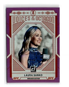 Laura Sanko 2022 Donruss UFC Purple Flood #224 Voices Of The Octagon - Picture 1 of 2