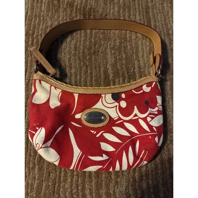 Tommy Hilfiger Bolso Hobo Floral Lona Cartera Bolso de Mano Diseñador Foto 1 de 3