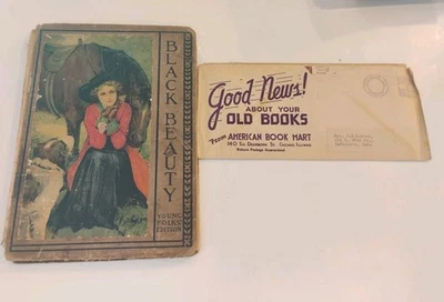 Black Beauty “Young Folks’ Edition”  1916 The Autobiography Of A Horse+Paperwork Foto 1 de 4