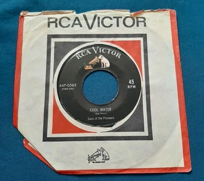 Sons Of The Pioneers 45 Cool Water / Tumbling Tumbleweeds RCA Victor 447-0565 - Image 1 of 2