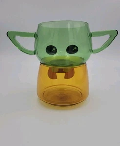 Star Wars stapelbare Grogu Gläser 8 Unzen 2,5" Höhe x 6 3/4" Breite Mehrfarbig GUC - Bild 1 von 11