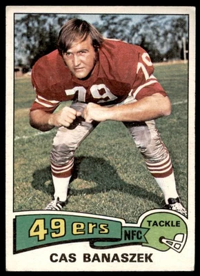1975 Topps Cas Banaszek San Francisco 49ers #248 EX - Image 1 of 2