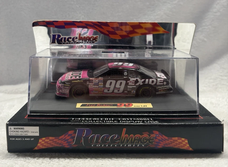 1 43 Scale Jeff Burton Ford Thunderbird #99 Exide Batteries Race Image