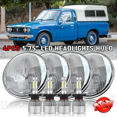 4 PIEZAS 5-3/4" 5,75" pulgadas faros LED HI/LO haz para camioneta Toyota 1975-1978 A+ Foto 1 de 4