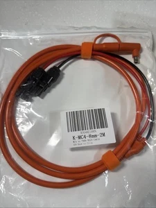 Solar Panel To DC 8mm Adapter Cable. 6ft Dc Power Plug W/ 5.5x2.5Converter 14awg - Picture 1 of 5