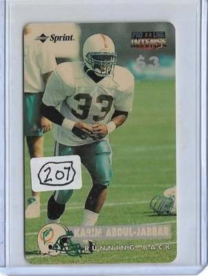 (207) 1996 PRO LINE INTENSE II ~ KARIM ABDUL-JABBAR $3 ROOKIE PHONE CARD #45 LOT - Image 1 of 2