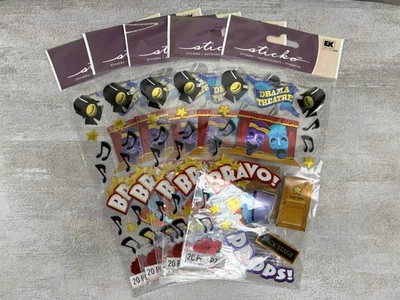 Lote De 5 Pegatinas Sticko Musical Escuela Teatro Drama Bravo Back Stage Cast Play Foto 1 de 4