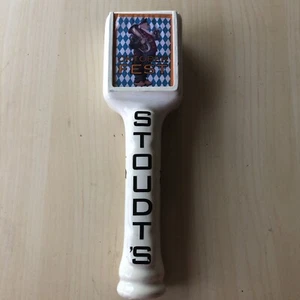 VINTAGE STOUDT'S BIER ZAPFHAHN GRIFF EST.1987 VERÄNDERBARE ETIKETTEN OKTOBERFEST MANNSHÖHLE - Bild 1 von 10