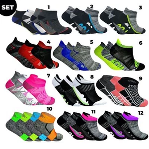 Mens Womens Sports Gym Cushioned Trainer Socks Ankle Liner Running UK 4-8 & 6-11 - Picture 1 of 75