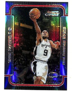 2003-04 Bowman Chrome #75 Tony Parker 32/300 Refractor Card Spurs 
