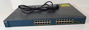 Cisco Catalyst 3560 24 Port Fast Ethernet Switch PoE IOS 12 WS-C3560-24PS-S V05