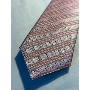 Corbata de seda a rayas rosa Jaeger de 7,9 cm de ancho - Imagen 1 de 5