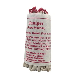 Handmade In Nepal Tibetan Juniper Rope Incense Burning Gently With Natural Wick - Picture 1 of 13