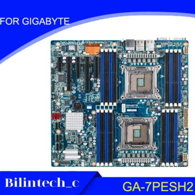 FOR GIGABYTE GA-7PESH2 LGA2011 128GB C602 ATX standard Motherbroad Test ok - Image 1 of 4