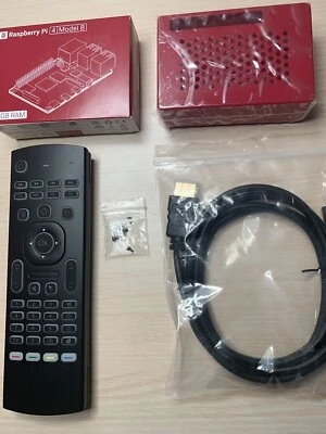 Raspberry Pi 4 Model B 2GB+Case+Backlight Air Wireless Keyboard+HDMI+1 Heatsink. - Image 1 of 4