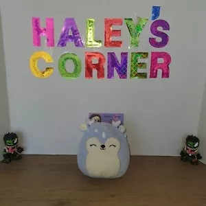 Peluche Squishmallow Farryn il cervo cerbiatto blu morbido 5 pollici - Foto 1 di 4