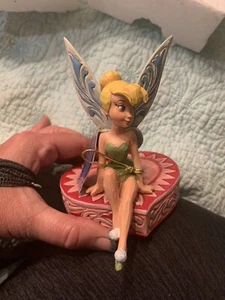 Jim Shore "Love Seat" Tinkerbell Collectible Figurine By Disney Traditions New - Picture 1 of 12