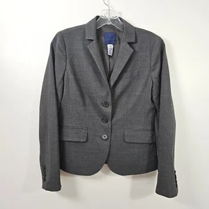 J.Crew Size 4P Women’s Wool Blend Dark Gray 3 Button Career Blazer - Picture 1 of 16