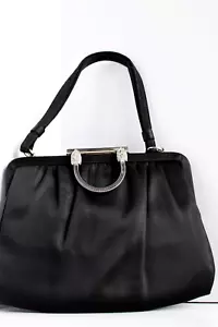 50er-60er Jahre Ande schwarze seidige Schlange Brosche Abendtasche - Bild 1 von 13