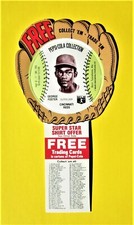 1977 George Foster  Pepsi-Cola Glove Discs Green #48 Reds NRMT-MT Set Break