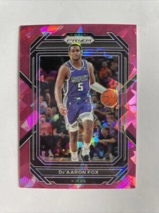 2022-23 Panini Prizm Basketball Pink Cracked Ice Parallel De’Aaron Fox #118 - Picture 1 of 2
