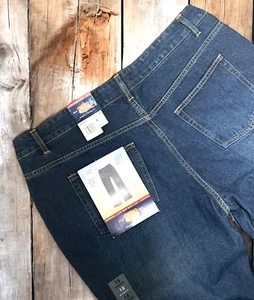 Y2K Route 66 Jeans 18 Dark Wash Bootcut Low Rise Damen Plus Neu aus altem Lagerbestand Western 38 x 32 - Bild 1 von 9