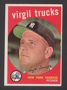 Tarjeta Topps #417 Virgil Trucks New York Yankees 1959 - Imagen 1 de 2