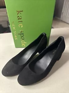 Scarpe da donna Kate Spade New York Beverly nere in pelle scamosciata taglia 7,5 M - Foto 1 di 6