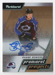2020-21 UD Parkhurst Shane Bowers #PP16 Gold Prominent Prospects Auto Colorado