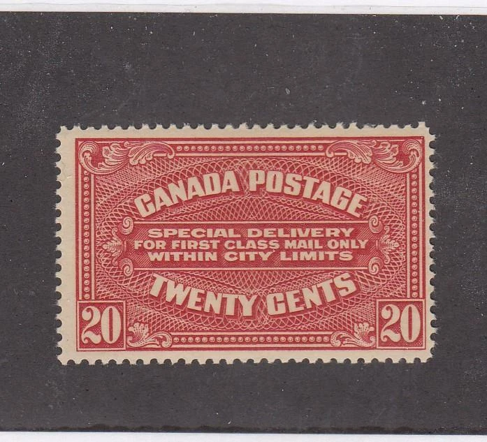 CANADÁ (MK7505) # E2 EN ESTADO BASTANTE BUENO-MNH 20 cts 1922 ENTREGA ESPECIAL/VALOR CARMINE CAT $450 Foto 1 de 1