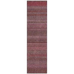 Addison Rugs Chantille ACN527 Red 2'3" x 7'6" Indoor Outdoor Hallway Runner Rug, - Picture 1 of 5