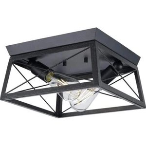 P350039-031 Briarwood Collection Farmhouse Flush Mount Ceiling Light 2-Light ... - Picture 1 of 8