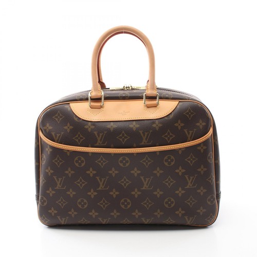 LOUIS VUITTON（LV） Borsa a mano Louis Vuitton Deauville Bowling Vanity M47270 Monogram pelle marrone LV
