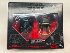 Star Wars Titanium Helmets Imperial Death Trooper Rebel Commando Black Series #6 - Picture 1 of 5